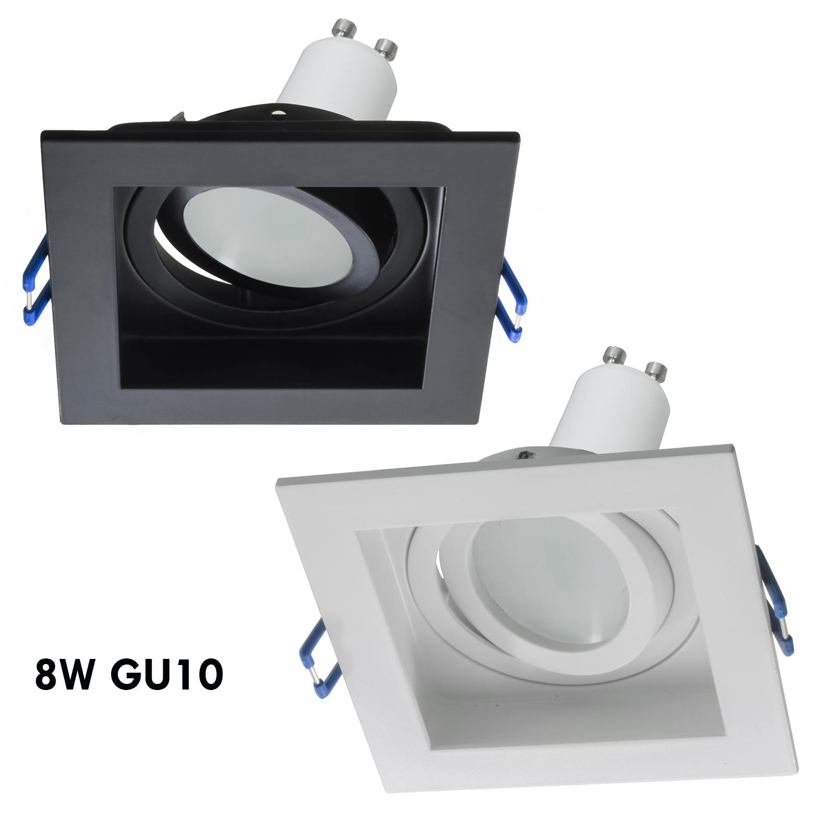 Faretto LED 8W GU10 – Luce Calda 3000K – 620 Lumen – Ø49 X H58 Mm