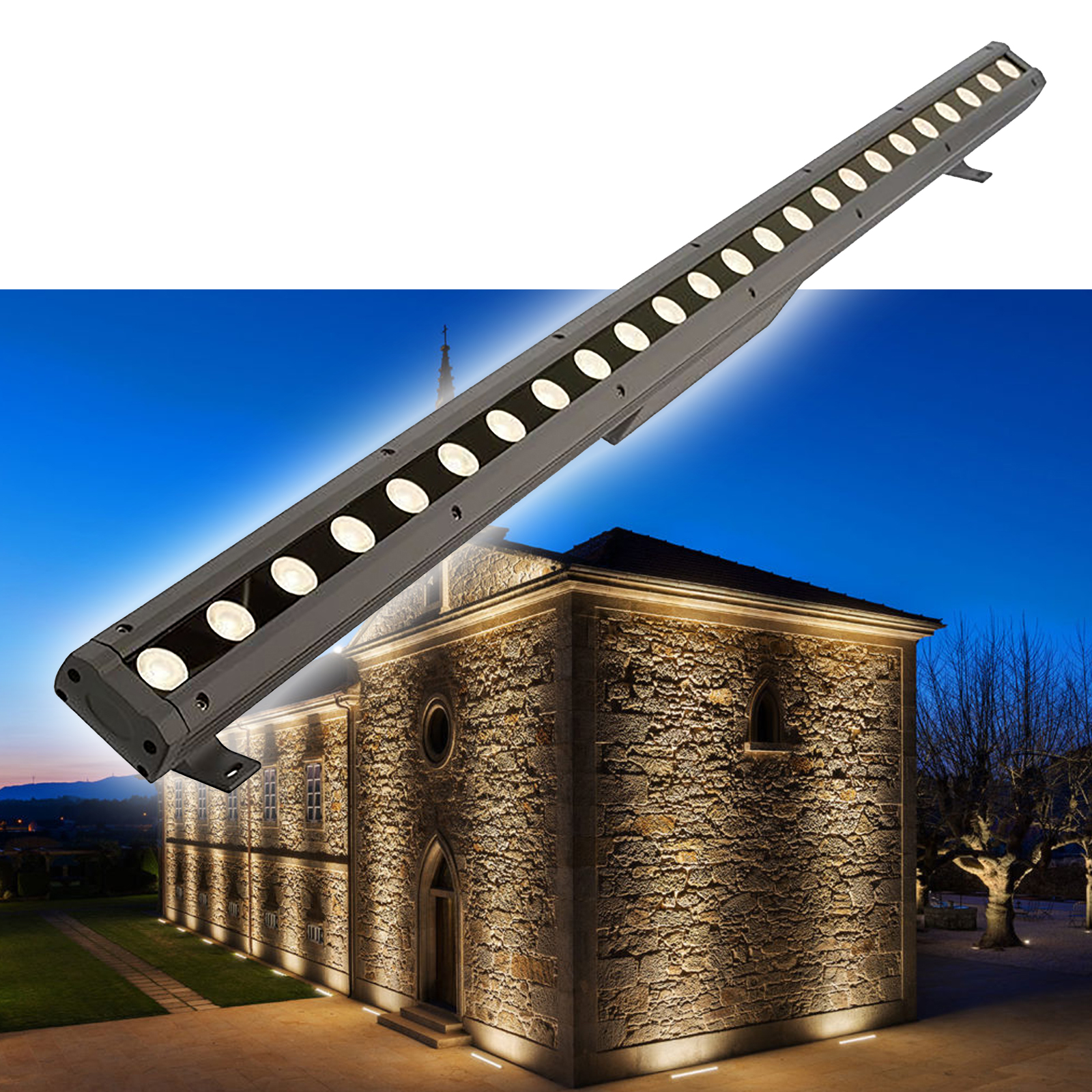 Barra luminosa LED 40W luci esterno facciata edificio fontana Wall