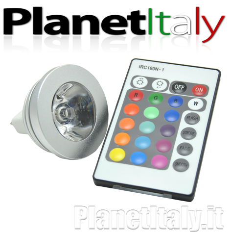 spot led rgb 3w 12v bassa tensione multi colore per effetti di cromoterapia strobe - Spot Led Multicolore spot led rgb 3w 12v bassa tensione multi colore per effetti di cromoterapia strobe - Spot Led Multicolore
