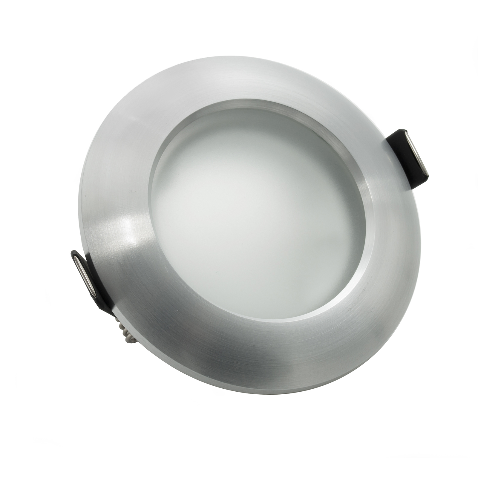 Door spotlight round recessed adjustable aluminum glass hole 68cm GU10 GU5.3 zoomable
