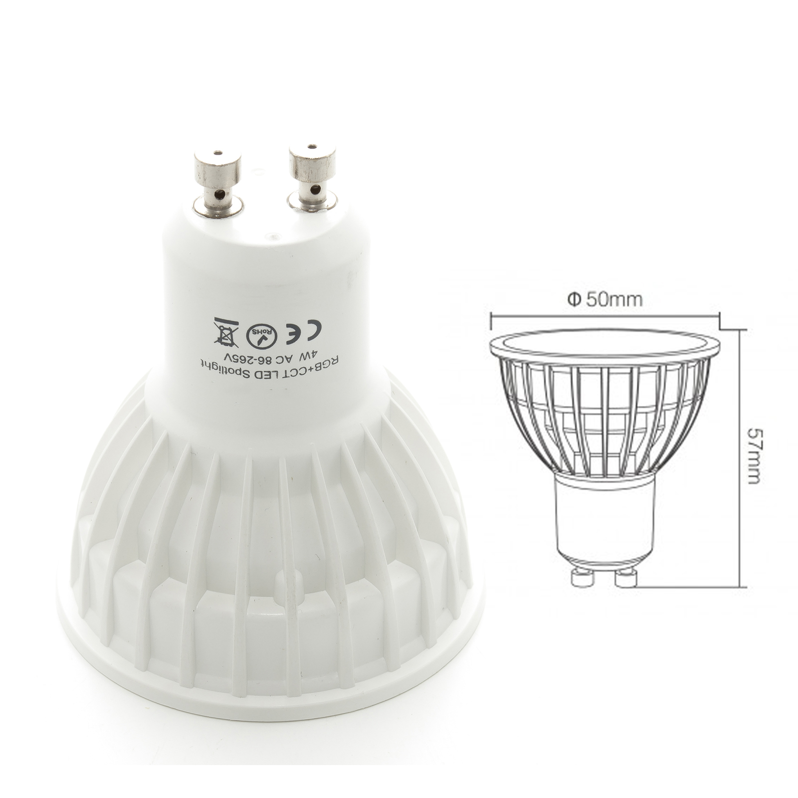 Kit 2 spotlights recessed shower bathroom IP65 SMART LED RGB CCT wifi Android iOS Kit 2 spotlights recessed shower bathroom IP65 SMART LED RGB CCT wifi Android iOS