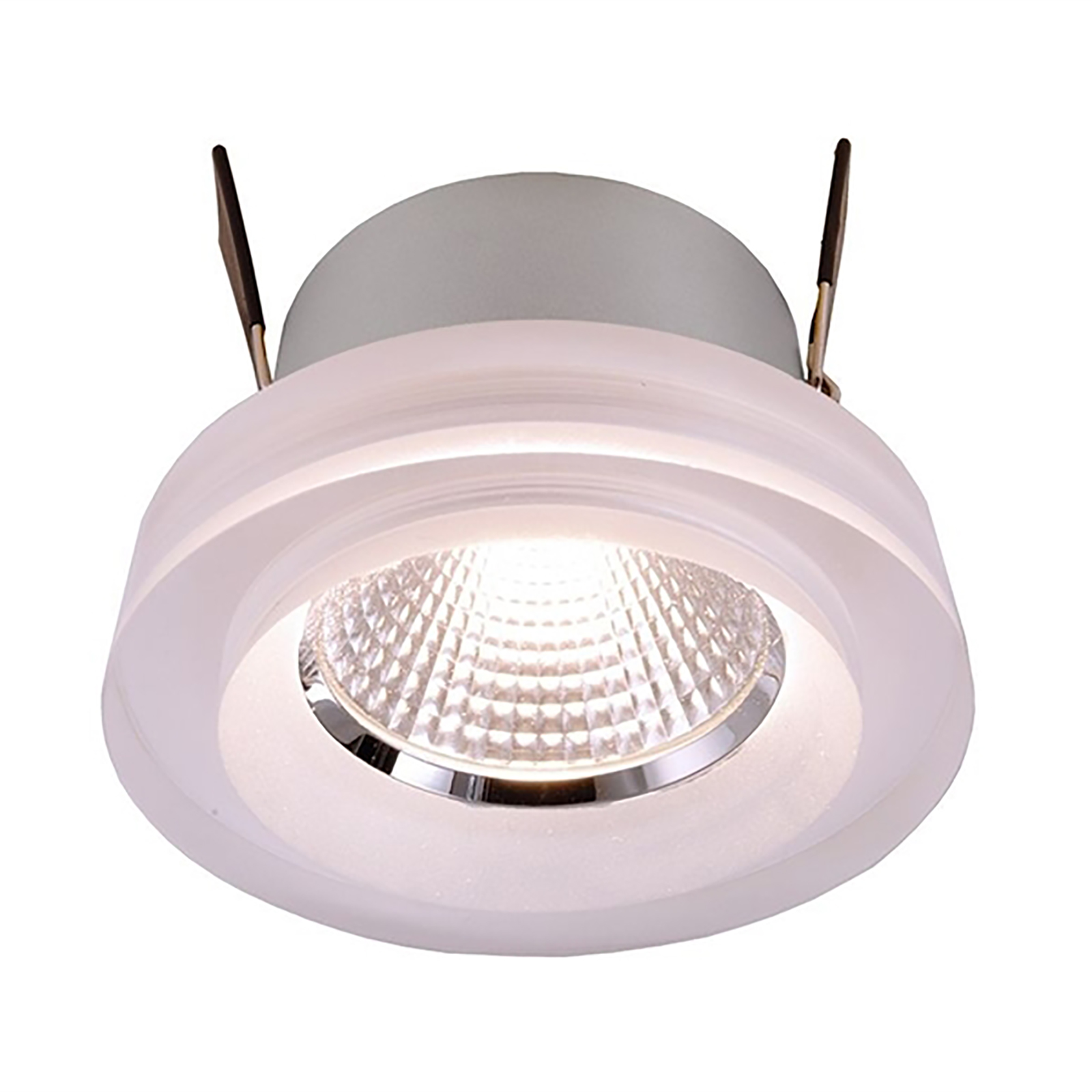 Spotlight recessed hole 68mm glass 8W LED CCT, from 2400K to 6500K 24V spot light zoomable