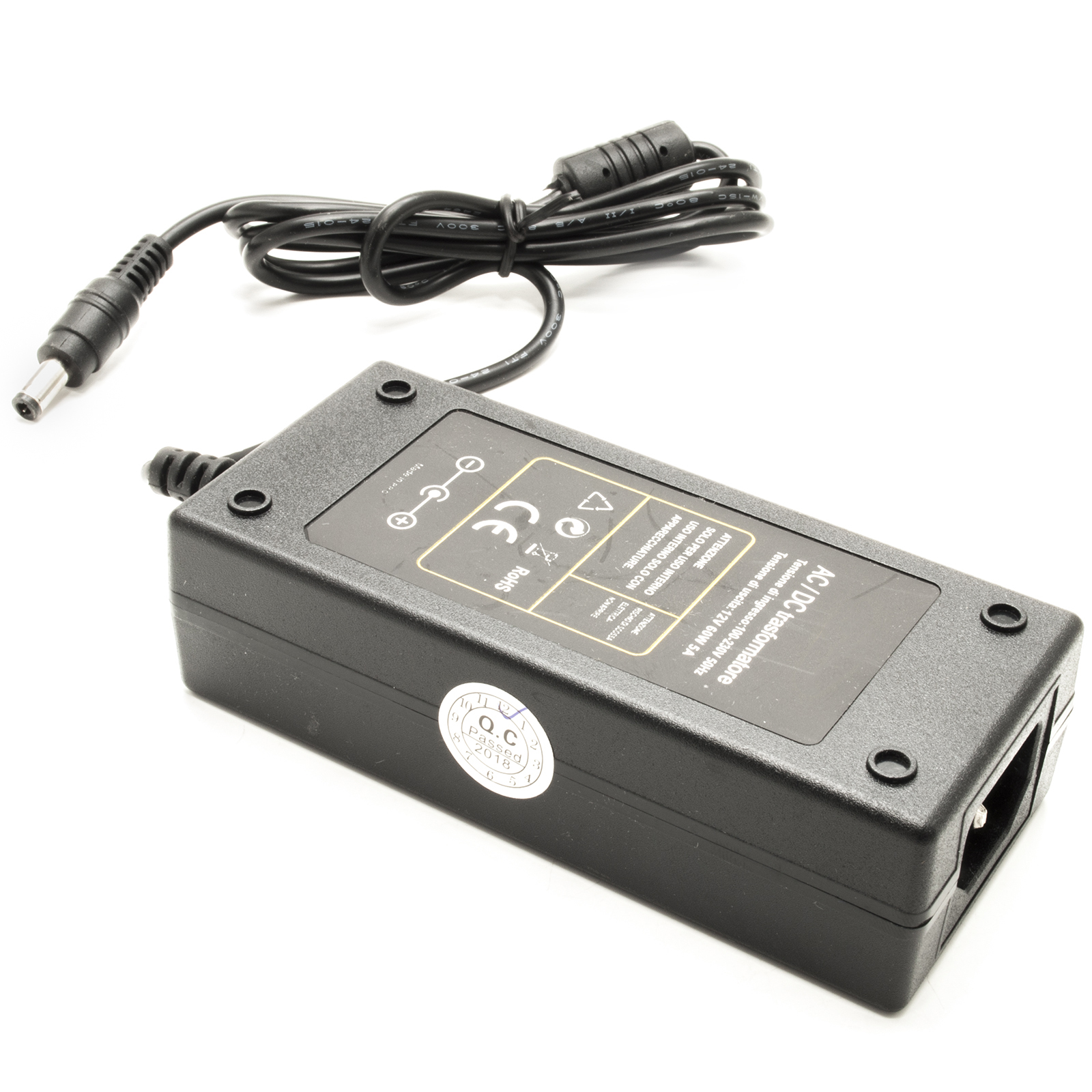 TRASFORMATORE ALIMENTATORE 1A AC 220V 12V PER STRISCIA LED TELECAMERA TRIMMER