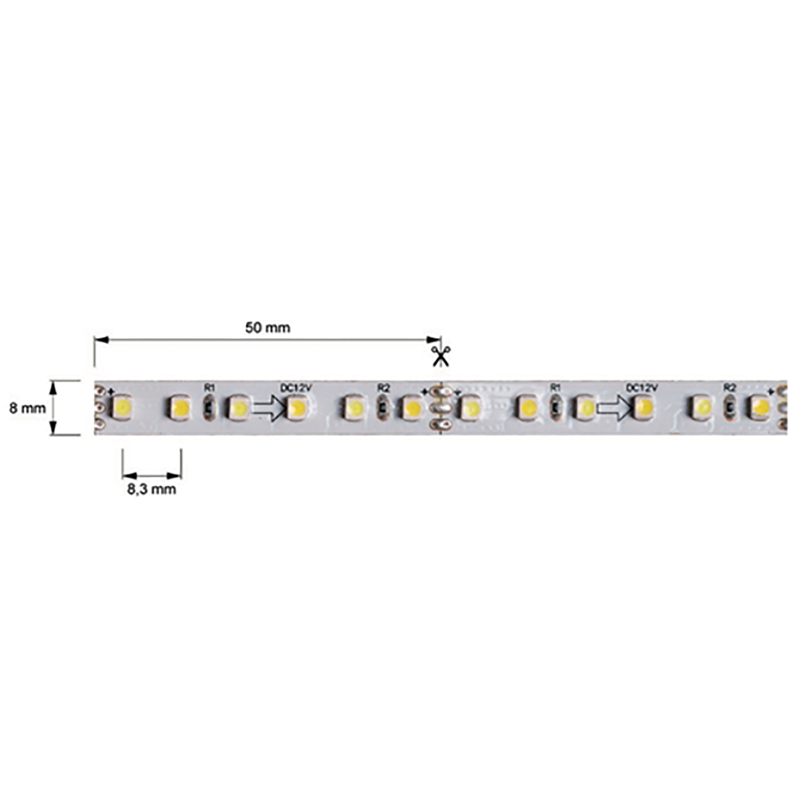 Strip adhesive strip 25W 3M 360 SMD LED CCT 3000-6500K 1950lm 12V RA>90 Strip adhesive strip 25W 3M 360 SMD LED CCT 3000-6500K 1950lm 12V RA>90