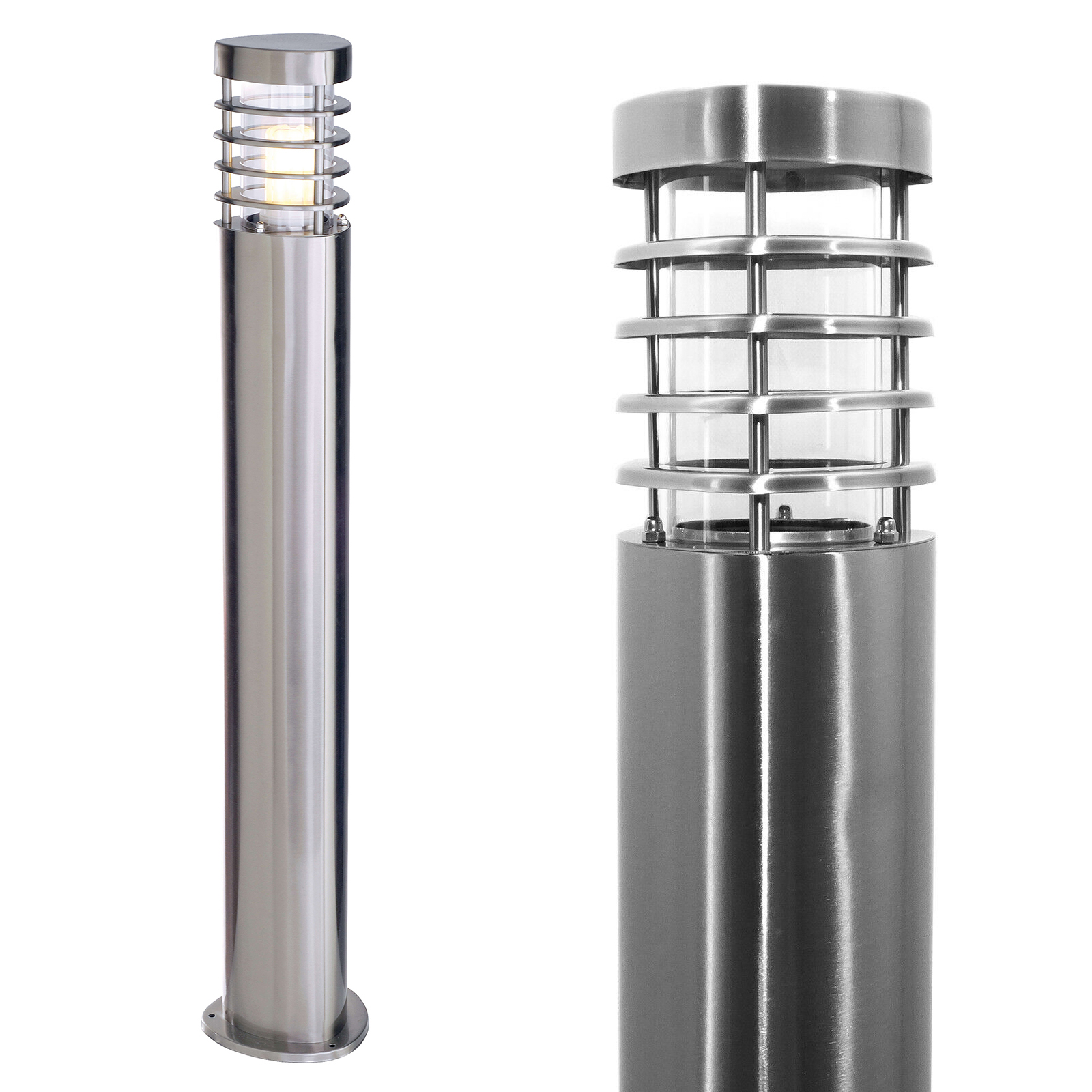 Streetlight LED SMART WiFi light garden stainless steel lamp 10W E27 RGBW 100cm IP44 zoomable