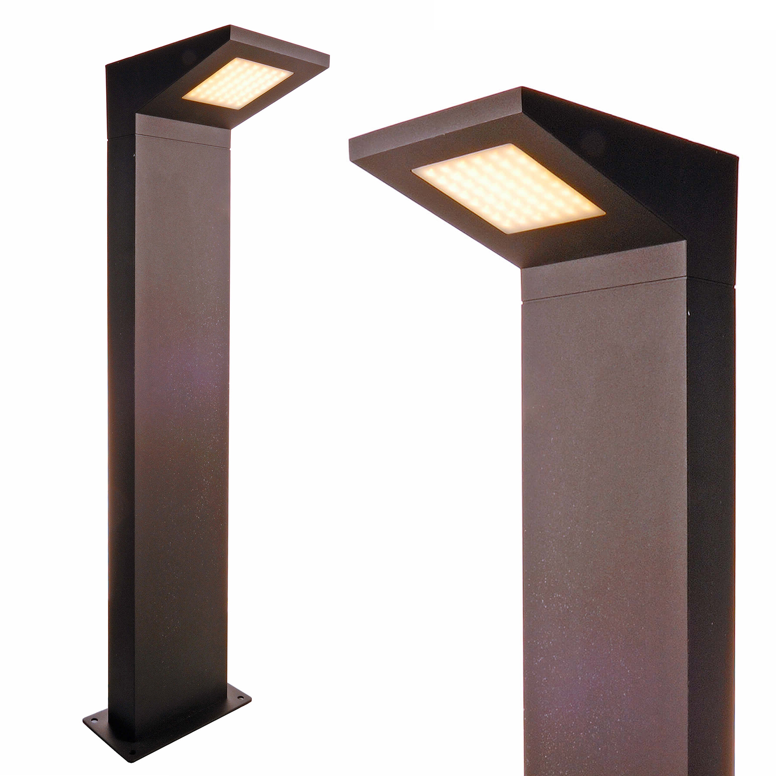 Street light, bollard LED 4W light garden avenue exterior aluminum 3000k IP44 230V zoomable