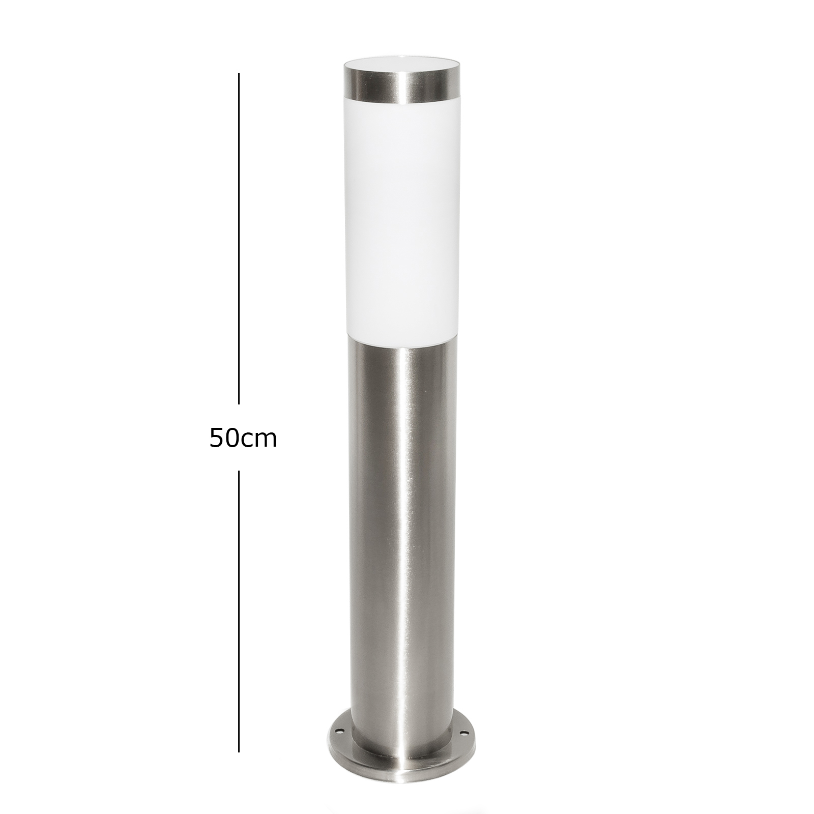 Lantern pole LED 50cm stainless steel E27 light garden avenue lamp 10W RGB WiFi zoomable