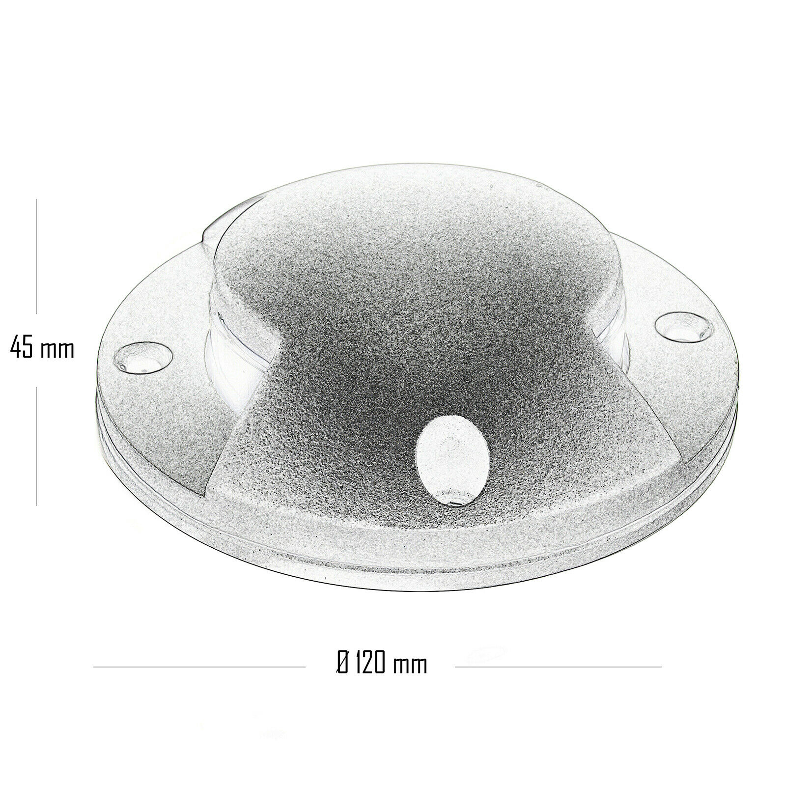 Spotlight marks steps LED 3W floor sliding double window 4000K 12 IP65 Spotlight marks steps LED 3W floor sliding double window 4000K 12 IP65