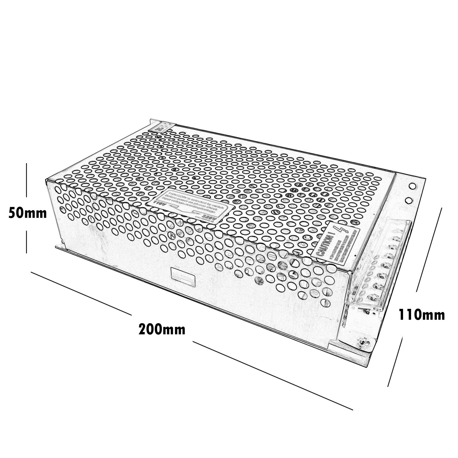 Stabilized power supply transformer 230 to 24V 3 outputs 240W 10A LED lights Stabilized power supply transformer 230 to 24V 3 outputs 240W 10A LED lights