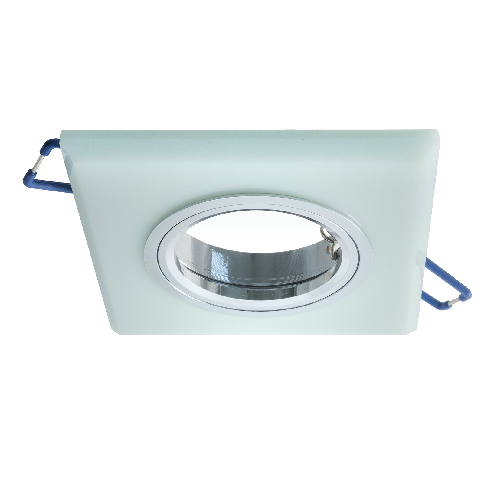 Port spotlight fixed modern square glass flush-mounted 60mm light LED ceiling GU10 zoomable