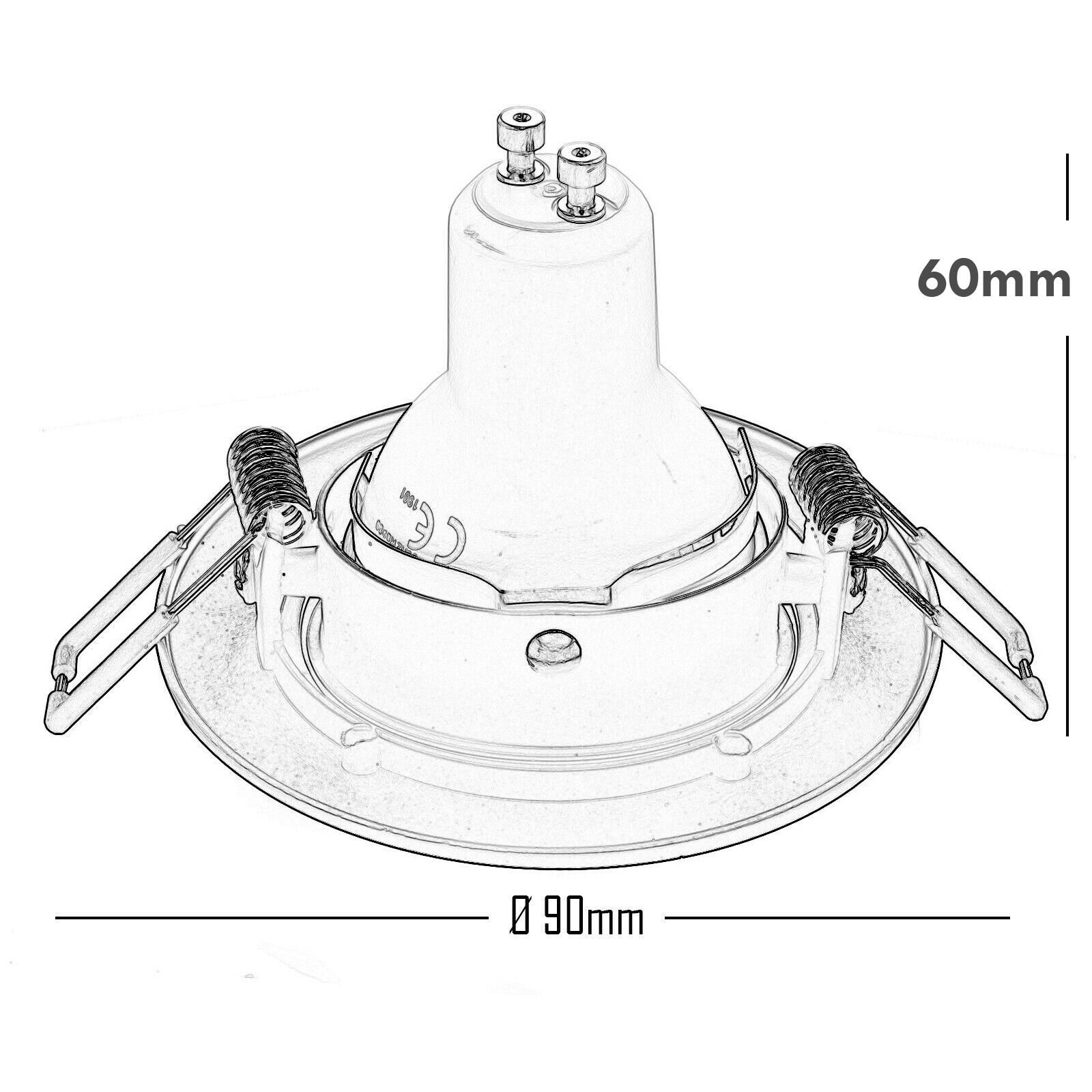 Spotlight adjustable white LED lamp 5W GU10 directed light spot recessed shop Spotlight adjustable white LED lamp 5W GU10 directed light spot recessed shop