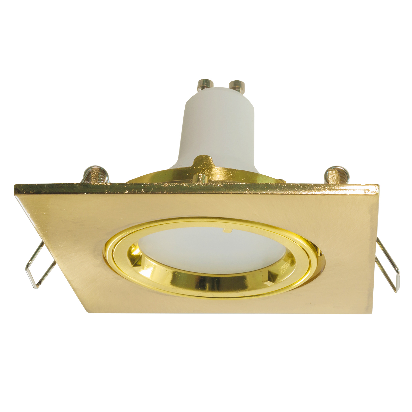 Spotlight golden adjustable recessed square 8cm light LED spot light LED 5W GU10 showcases zoomable