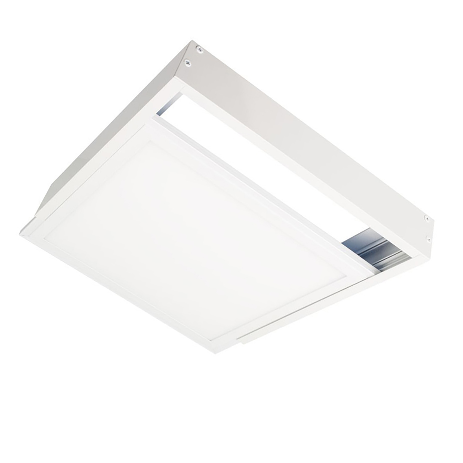 Square frame support fixing of the ceiling wall LED panel 60x60 cm zoomable