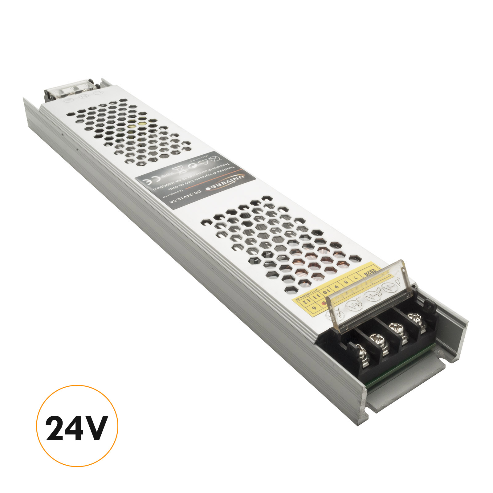Trasformatore da 230V a 12V alimentatore 150W dvr strip luci LED 2 uscite 12.5A Trasformatore da 230V a 12V alimentatore 150W dvr strip luci LED 2 uscite 12.5A