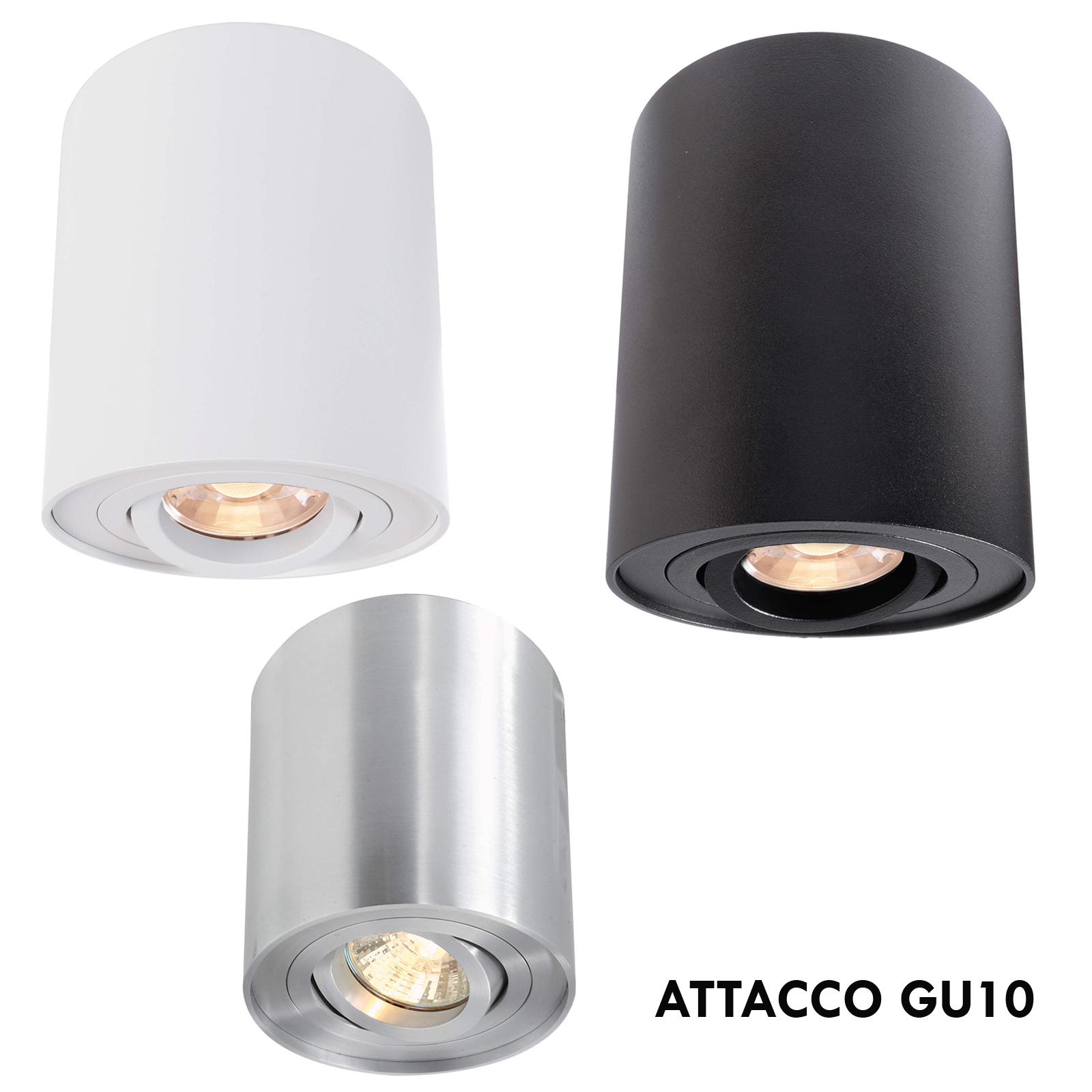 Spotlight ceiling lamp ceiling LED 8W GU10 projector lights store, studio RGB, 230V zoomable