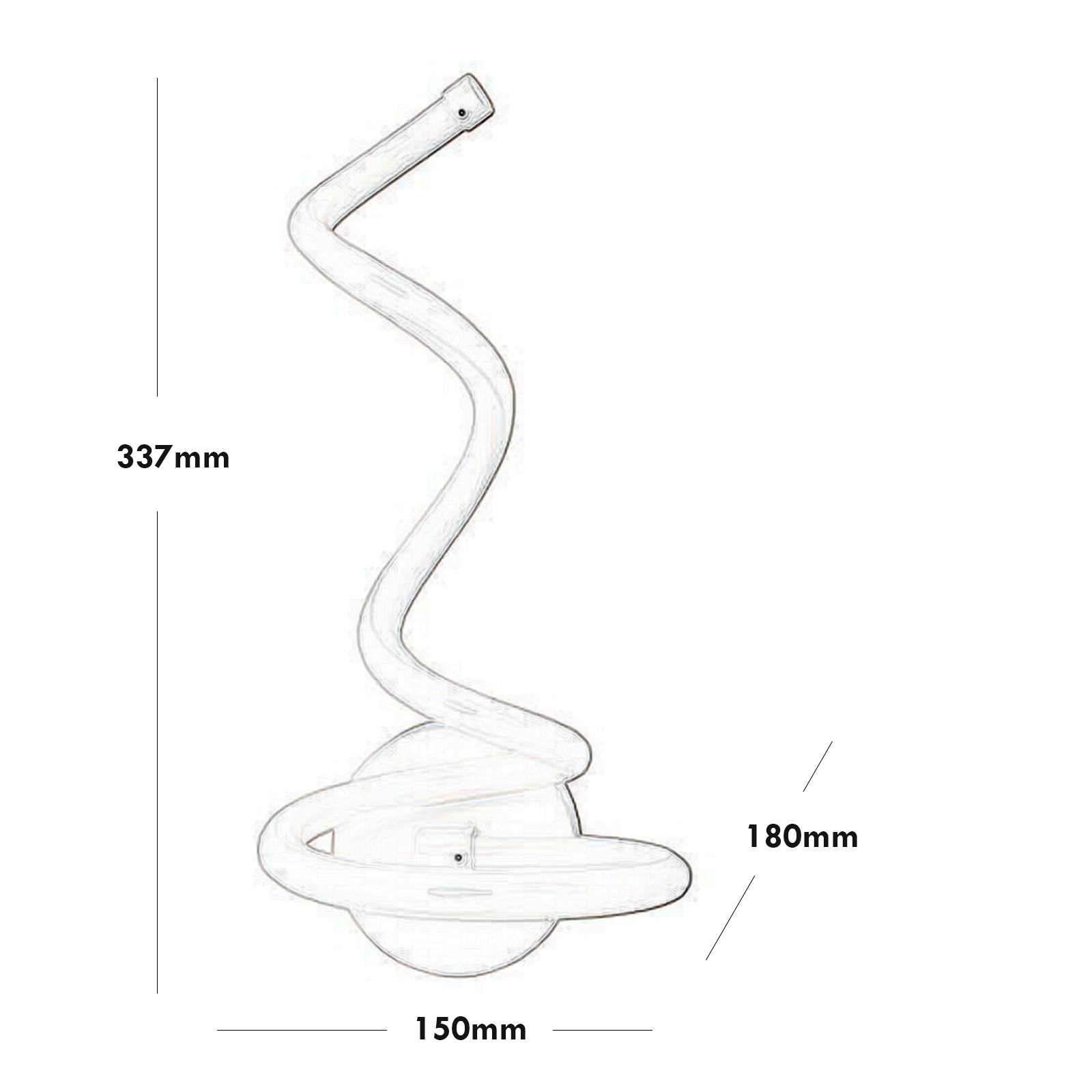 Modern LED wall lamp curved wall lamp 12W bedroom bedside light 230V Modern LED wall lamp curved wall lamp 12W bedroom bedside light 230V
