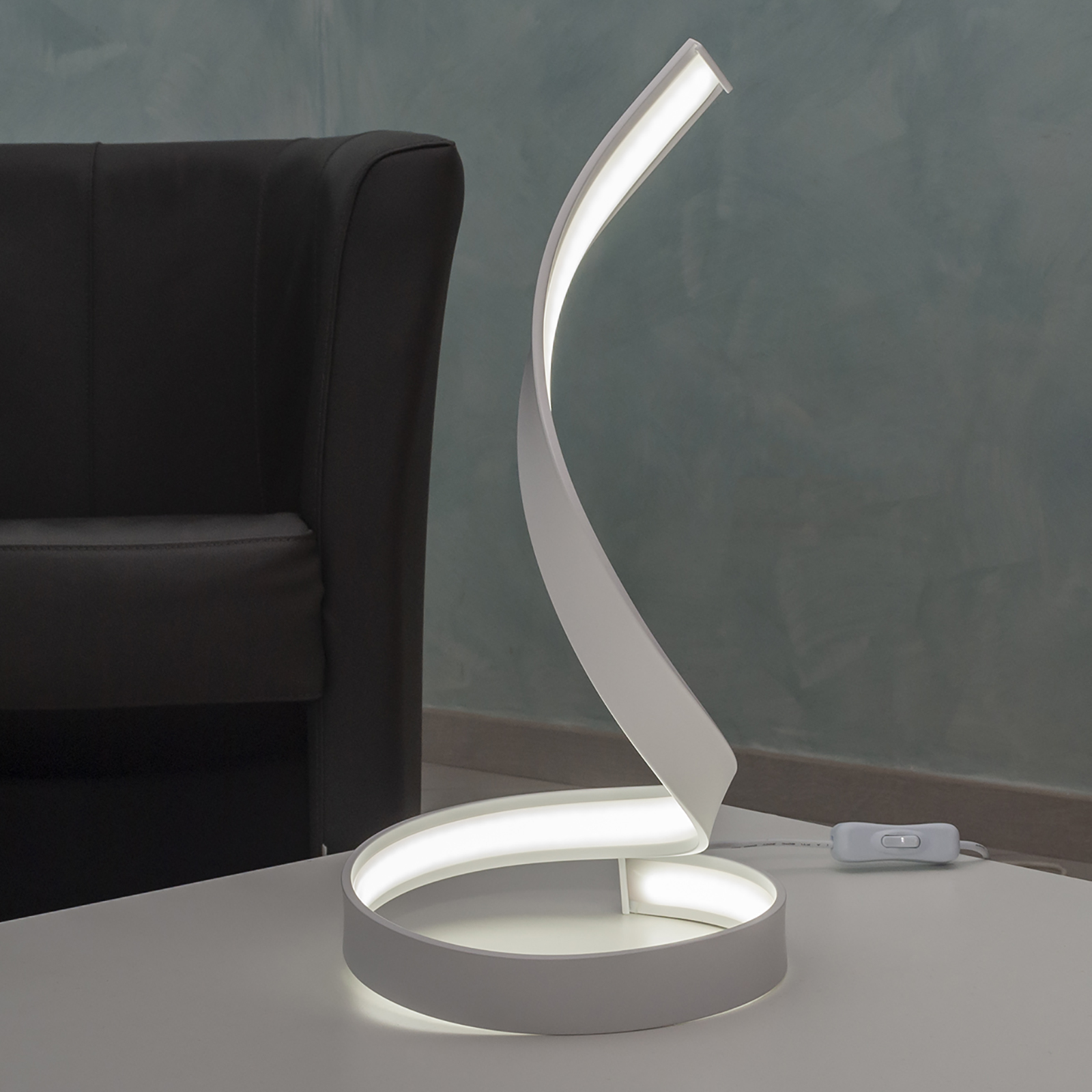 Modern curved light table desk office LED 12W lamp bedside table 230V zoomable