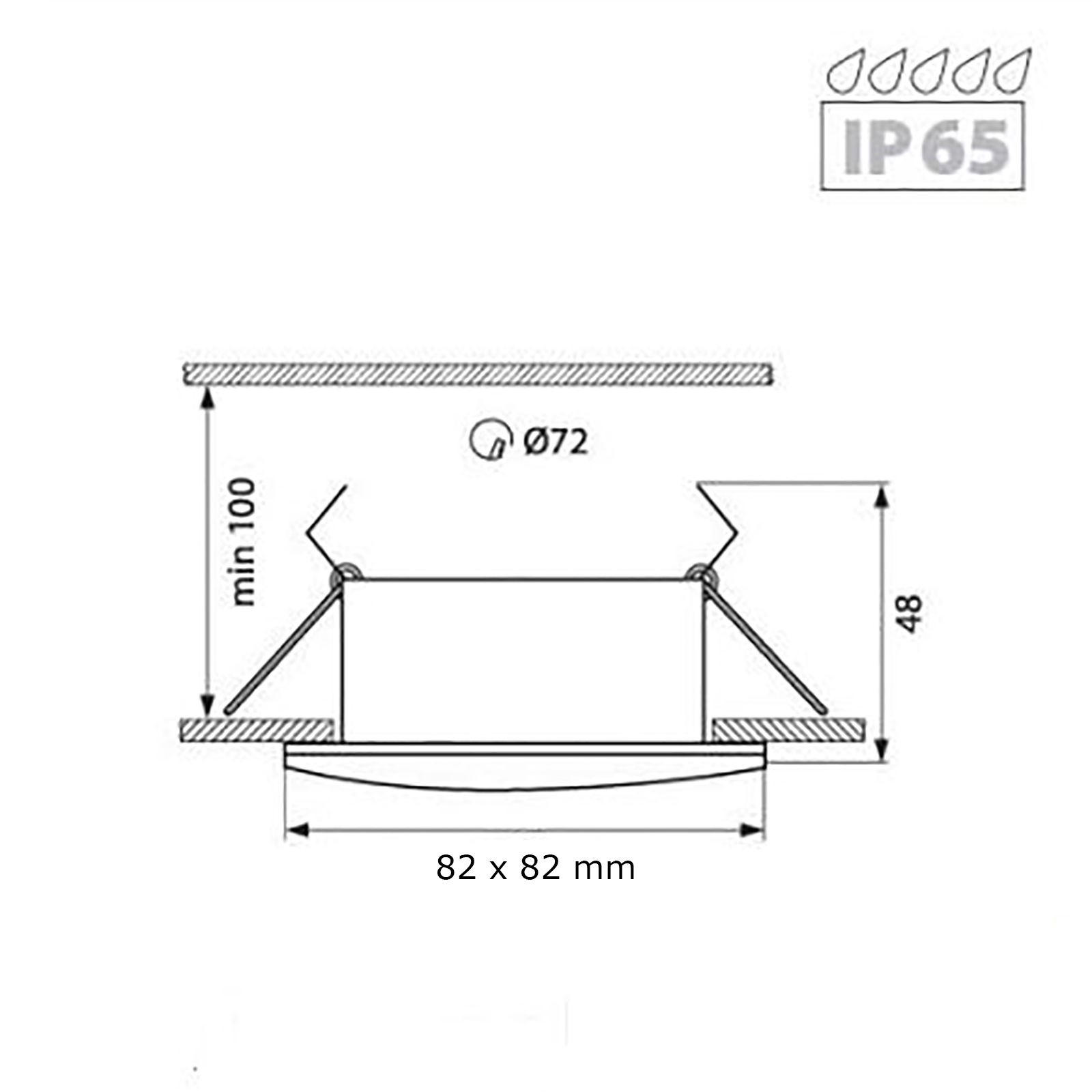 Square recessed LED spotlight 4W 12V lamp MR16 GU5.3 6000K turkish bath shower box lights Square recessed LED spotlight 4W 12V lamp MR16 GU5.3 6000K turkish bath shower box lights