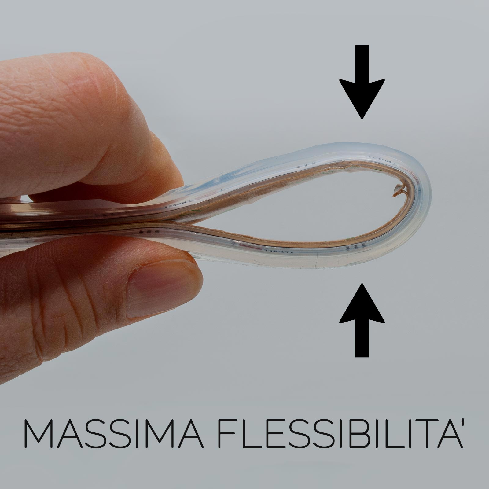 Striscia LED pieghevole con guaina protettiva