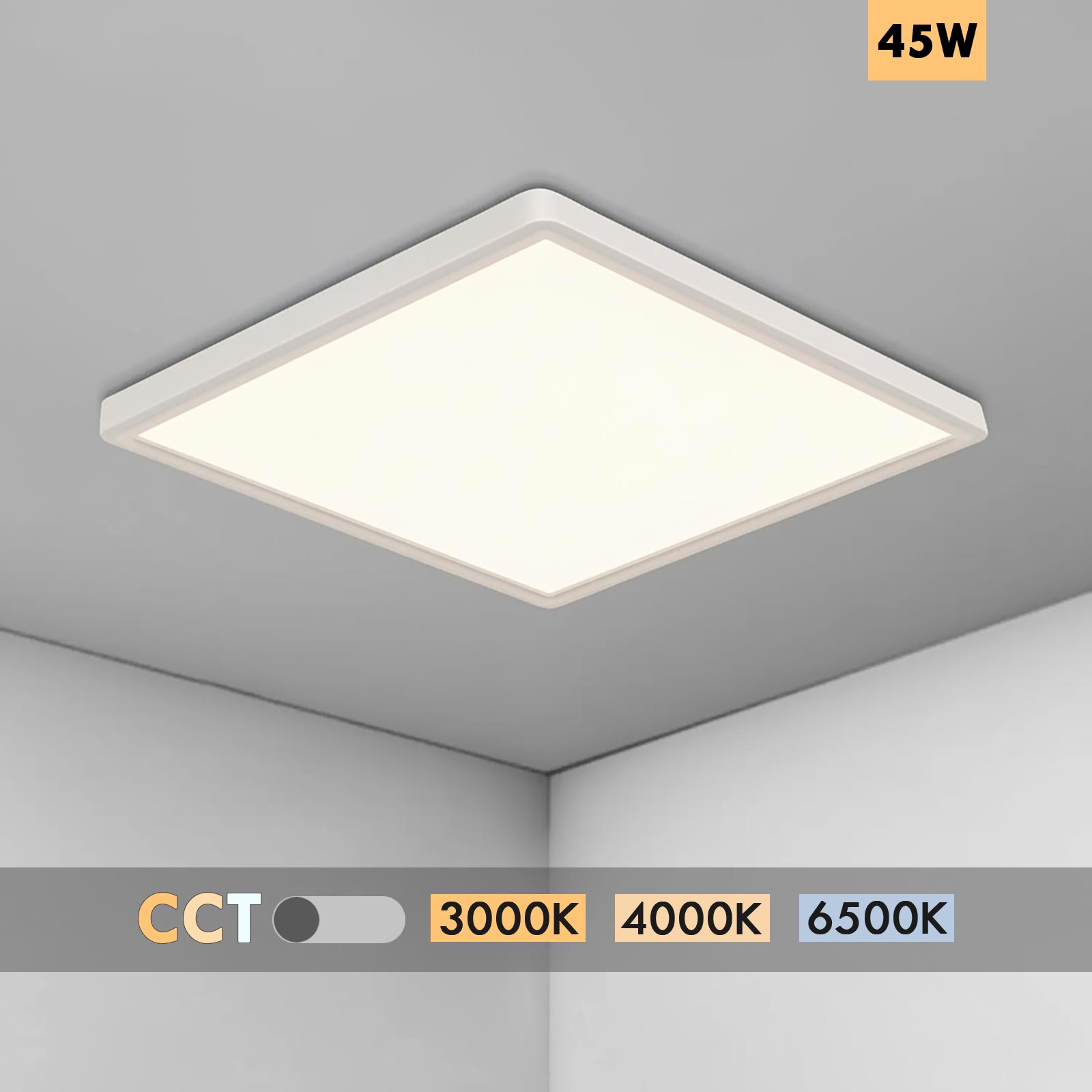 Plafoniera LED sottile slim