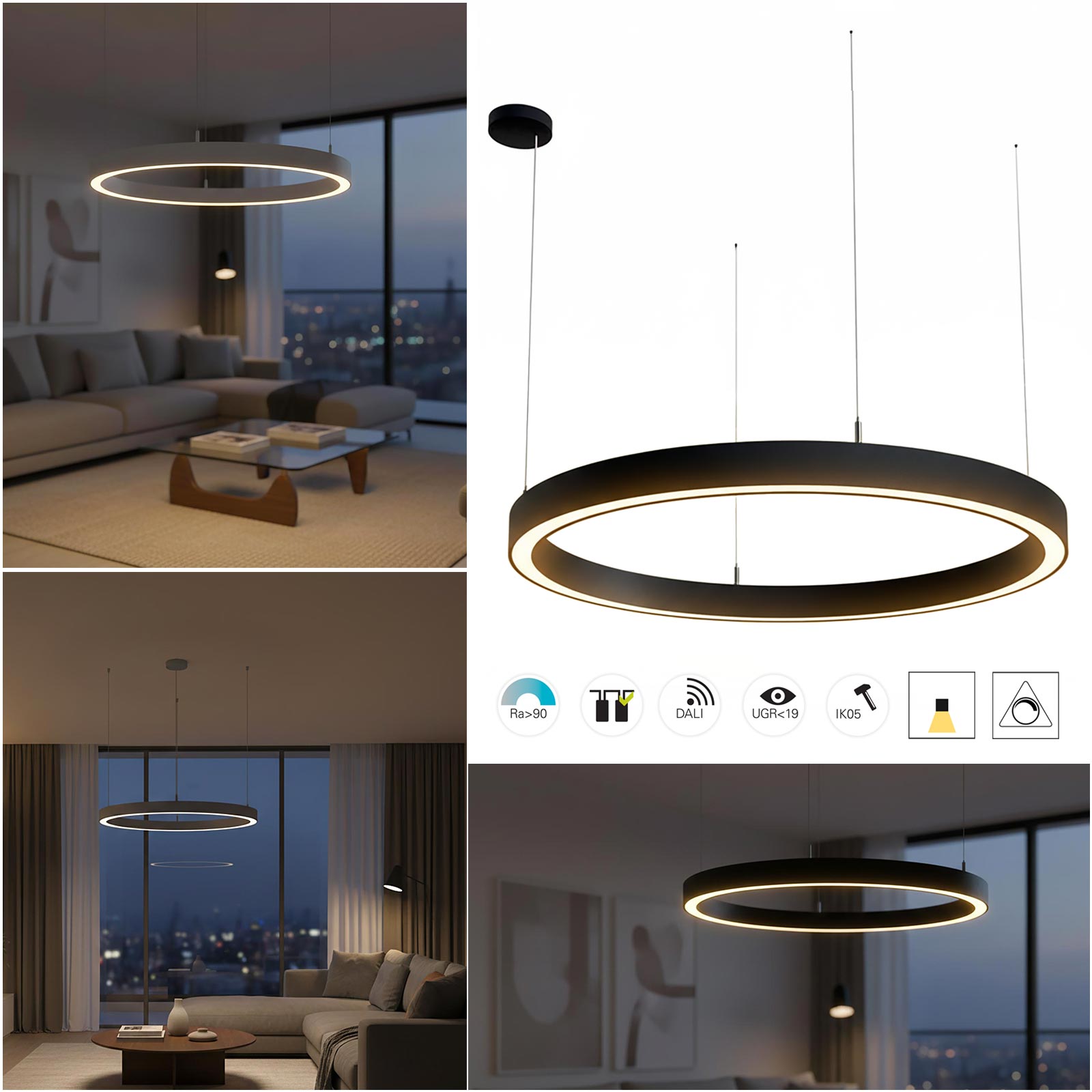 Lampadario pendente LED CCT