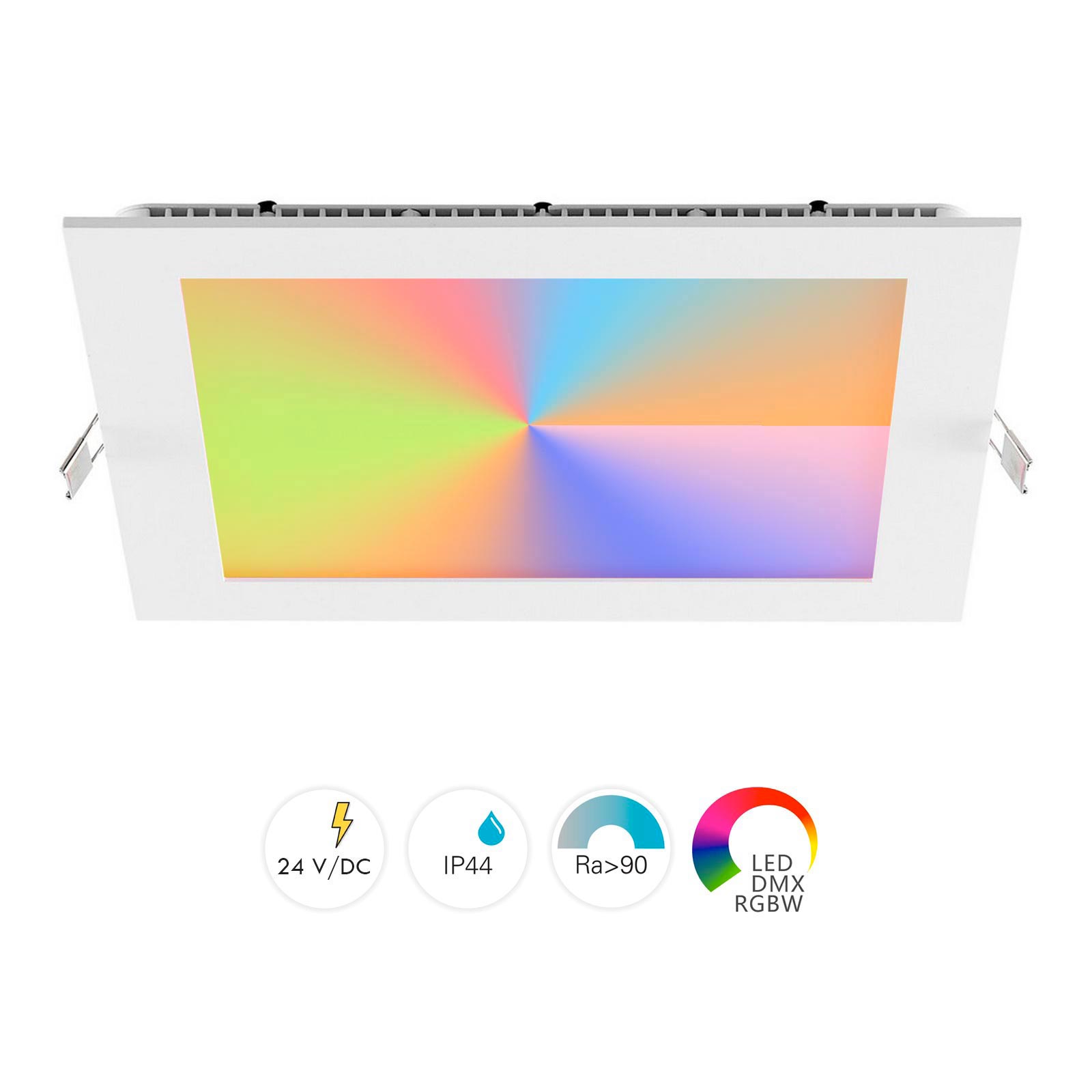 Faretto quadrato incasso LED RGB
