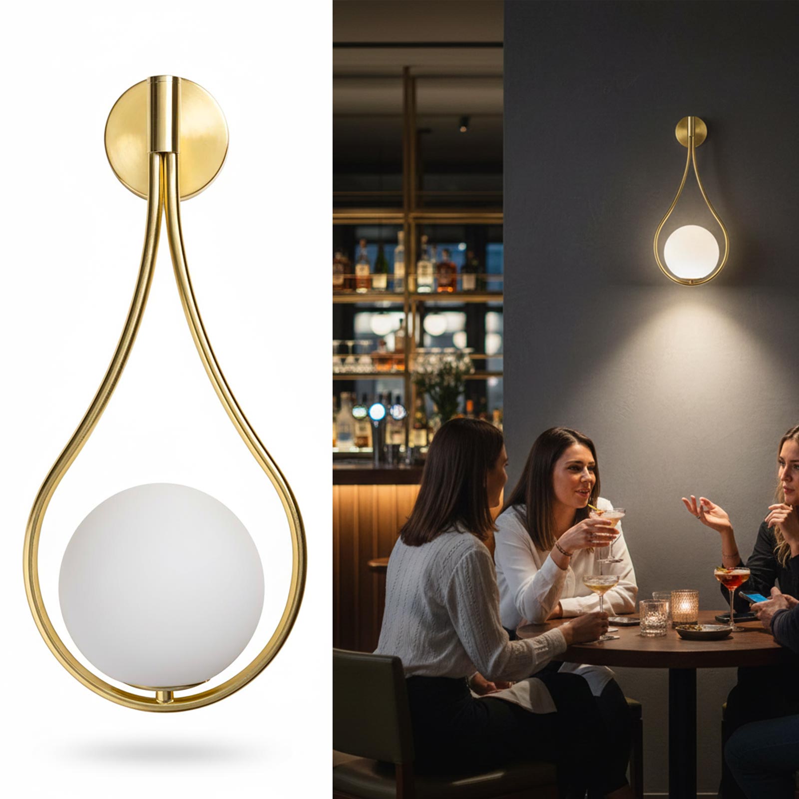 Applique moderno bronzo G9