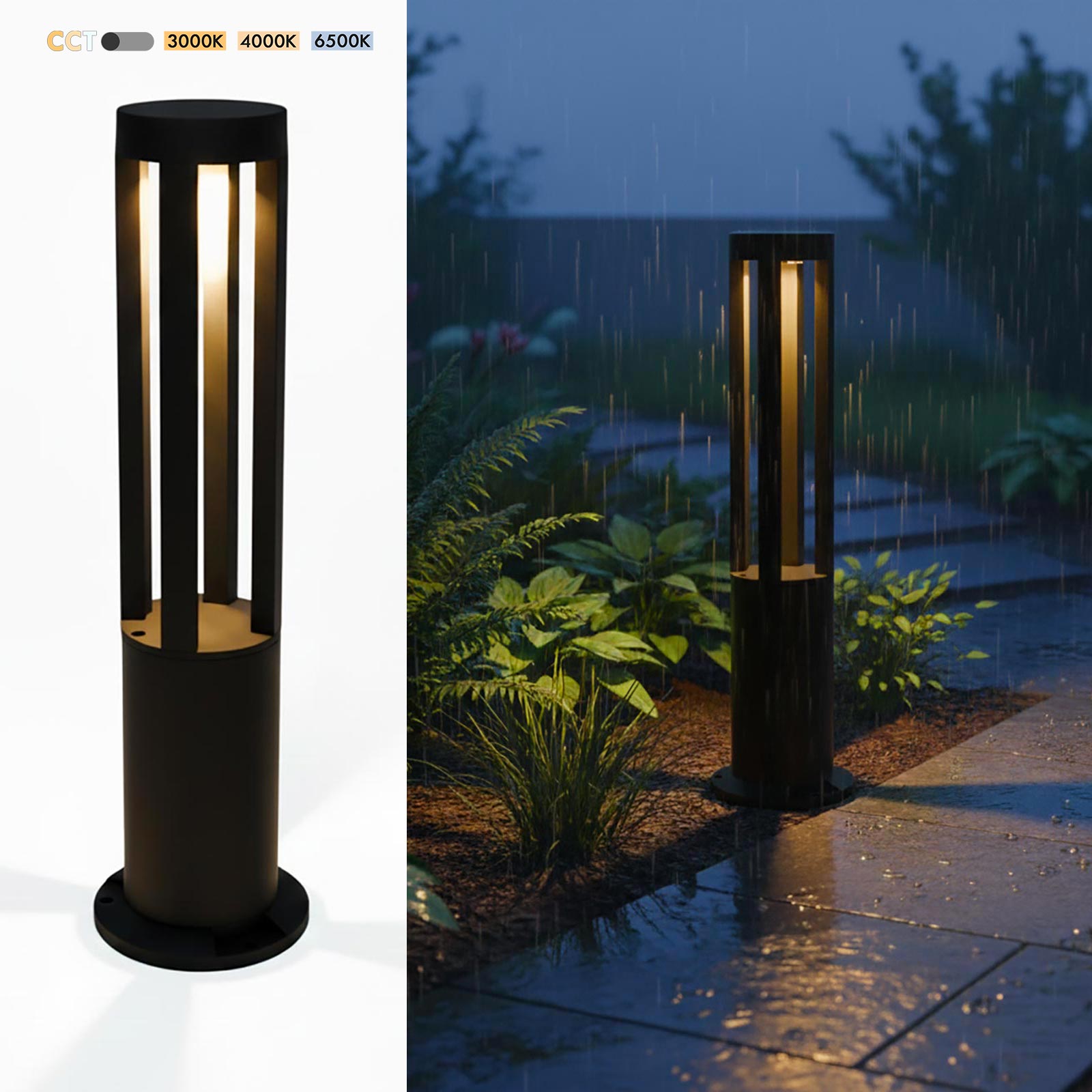 Lampione LED CCT da esterno 12W IP65