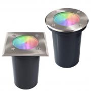 Walkable round recessed LED spotlight E27 10W in out light garden avenue path IP67 230V