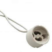 Ceramic lampholder gu10 for the led spotlight led lamp port spotlight
