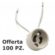 Ceramic lampholder gu10 spotlight lamp led port spot light 100pcs