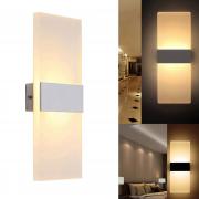 Wandleuchte LED 8W moderne leuchte wand-glas, matt - - licht-wand, eingang 220V IP20