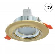 Led-einbauleuchte runde einbauleuchte 75mm goldenen glitzer-LED-lampe MR16 7W GU5.3 ausbeute 70W