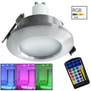 Empotrable LED RGB para ambientes hÃºmedos, cuarto de baÃ±o ducha de luz rgb cromoterapia 5w gu10 220v