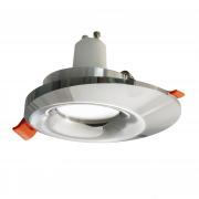 Foco LED 8W GU10 empotrables en el techo cromadas, luces de sala de estar sala de estar, cocina, 65mm