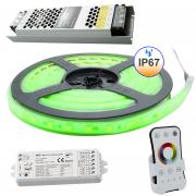 RGBWW LED Strip IP65 Shower Box Turkish Bath Sauna Works with Alexa Google Home Wifi Smart Phone Backlight LED Strip Full Kit