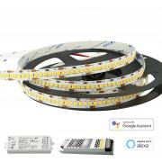 KIT SMART strip 1200 LED 90W 24V WiFi control unit voice control alexa strip flexible 5 meters 8100lm