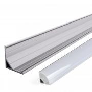 Angle profile aluminium profile LED strips, adhesive 2 metres light to the corners