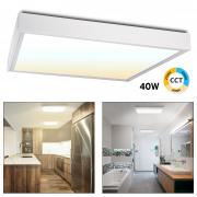 Quadratische Deckenleuchte 3 in 1 LED 40 W Leistung 485 W CCT von 3000 K bis 6500 K BÃ¼ro-Deckenleuchte Lampe 60 x 60 cm 230 V