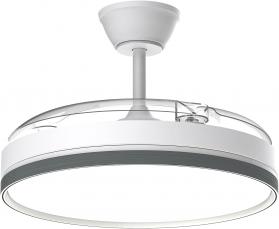Lampada sospensione LED CCT con ventilatore