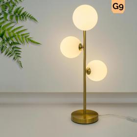 Lampada da tavolo dorata G9