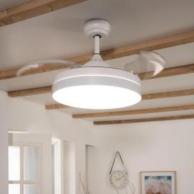 Lampada sospensione LED CCT con ventilatore