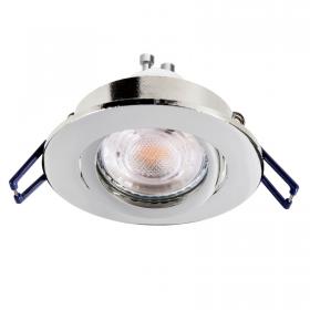 Fafaretto LED incasso silver cromato