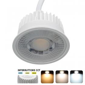 Modulo LED slim 6W con interruttore CCT