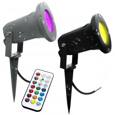 picchetto luce rgb con telecomando