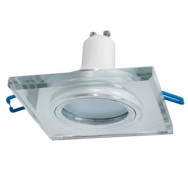 faretto led incasso quadrato silver