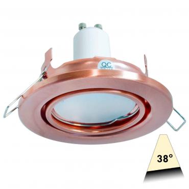 faretto tondo in bronzo