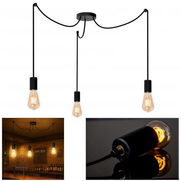 Lampadario industriale 3 luci E27
