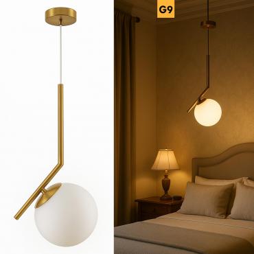 Lampadario bronzo G9