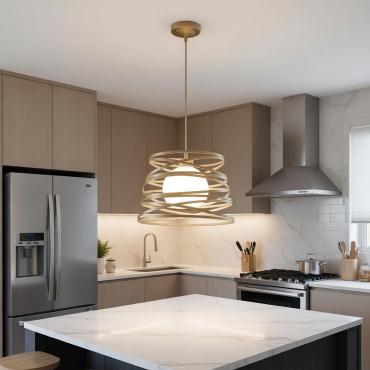 Lampadario cucina moderna gabbia